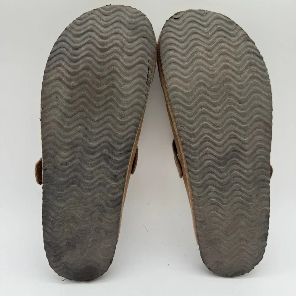 Khombu Damian Men's Taupe Suede Mule Clogs Slip On Shoes Size 11